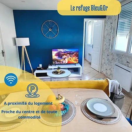 Ferienwohnung Le Refuge Bleu Et Or Lourdes Exterior foto
